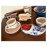 Vintage Mixed Ceramic Tableware Lot Syracuse China Delft Clog Bowl