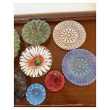 Sydenstricker Glass Plates Bowls Floral Mandala Decor Lot of 11