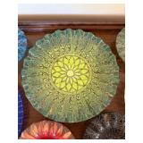 Sydenstricker Glass Plates Bowls Floral Mandala Decor Lot of 11
