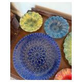 Sydenstricker Glass Plates Bowls Floral Mandala Decor Lot of 11