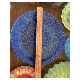 Sydenstricker Glass Plates Bowls Floral Mandala Decor Lot of 11
