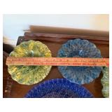 Sydenstricker Glass Plates Bowls Floral Mandala Decor Lot of 11
