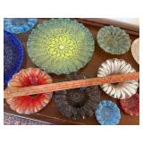 Sydenstricker Glass Plates Bowls Floral Mandala Decor Lot of 11