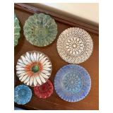 Sydenstricker Glass Plates Bowls Floral Mandala Decor Lot of 11
