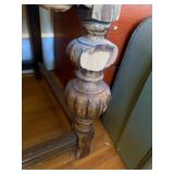 Vintage Spanish Revival Style Carved Wood Buffet Sideboard Server