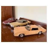 Vintage GM Promo Model Car Lot Oldsmobile Toronado + 2 Coupes Fair