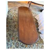 Vintage Drop Leaf Coffee Table Queen Anne Style Wood 35x30x15 Good
