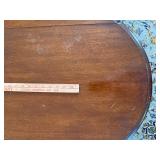 Vintage Drop Leaf Coffee Table Queen Anne Style Wood 35x30x15 Good