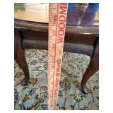 Vintage Drop Leaf Coffee Table Queen Anne Style Wood 35x30x15 Good