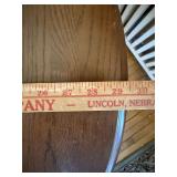 Vintage Gate Leg Drop Leaf Side Table Oval Oak Finish 29x24x20