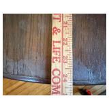 Vintage Gate Leg Drop Leaf Side Table Oval Oak Finish 29x24x20