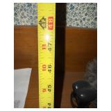 Vintage Wooden Bookcase Display Shelf Scalloped Sides 48x38x13 Good
