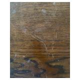 Antique Oak 4 Drawer Dresser Chest Serpentine Sides 35in Tall