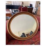 Large Round Gilt Framed Wall Mirror 32 In Traditional Decor Fair
