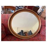 Large Round Gilt Framed Wall Mirror 32 In Traditional Decor Fair
