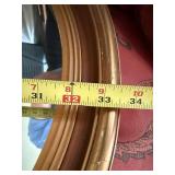Large Round Gilt Framed Wall Mirror 32 In Traditional Decor Fair