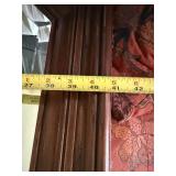 Vintage Octagonal Wood Framed Wall Mirror 41 x 29 Traditional
