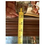 Vintage Octagonal Wood Framed Wall Mirror 41 x 29 Traditional