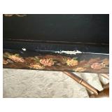 Vintage Wood Sewing Cabinet End Table 2 Drawer Flip Top Storage