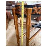 Vintage Wood Sewing Cabinet End Table 2 Drawer Flip Top Storage