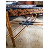 Vintage Wood Sewing Cabinet End Table 2 Drawer Flip Top Storage