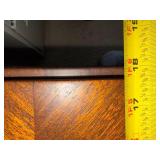 Vintage Wood Sewing Cabinet End Table 2 Drawer Flip Top Storage