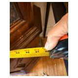 Traditional Oak China Cabinet Lighted Curio Hutch 58in Wide Good
