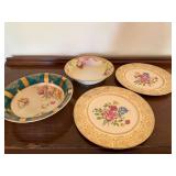 Vintage Floral China Serving Pieces Lot Haviland Bavaria 4 Pc