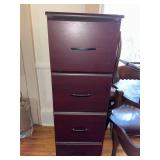 4 Drawer Woodgrain Vertical File Cabinet Cherry Finish 48in Tall