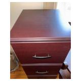 4 Drawer Woodgrain Vertical File Cabinet Cherry Finish 48in Tall