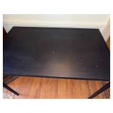 Black Writing Desk Console Table 43x29 Contemporary Laminate Top