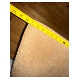 Set of 3 Wood Slat Back Dining Chairs Tan Upholstered Seats Good
