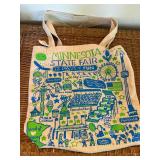 Minnesota State Fair Canvas Tote Bag Blue Green Graphic Souvenir Good