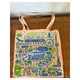 Minnesota State Fair Canvas Tote Bag Blue Green Graphic Souvenir Good