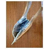 Vintage Wood Leather Fireplace Bellows Heraldic Crest 14in Rustic