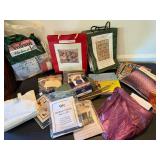 Needlework Craft Supply Lot Ehrman Erica Wilson Kits Books Yarn