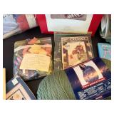 Needlework Craft Supply Lot Ehrman Erica Wilson Kits Books Yarn