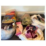 Mixed Needlepoint Yarn Craft Lot Canvases Kits Partial Projects