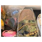 Mixed Needlepoint Yarn Craft Lot Canvases Kits Partial Projects