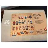 Vintage Christmas Craft Kit Lot Dimensions LeeWards Felt Cross Stitch