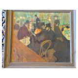 Framed Toulouse-Lautrec Moulin Rouge Art Print Vintage Wall Decor