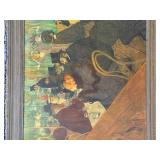 Framed Toulouse-Lautrec Moulin Rouge Art Print Vintage Wall Decor