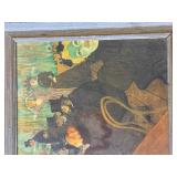 Framed Toulouse-Lautrec Moulin Rouge Art Print Vintage Wall Decor