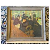 Framed Toulouse-Lautrec Moulin Rouge Art Print Vintage Wall Decor
