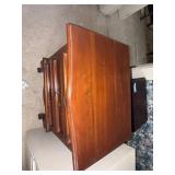 Vintage 3 Drawer Wood Nightstand Accent Chest Queen Anne Style