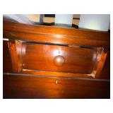 Antique Wood Chest of Drawers Dresser 7 Drawer Dark Finish 46in H