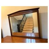Traditional Wood 9 Drawer Dresser With Mirror 64 In Wide Good Cond