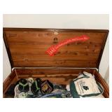 Lane Cedar Hope Chest Blanket Trunk Inlaid Wood Vintage Good