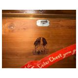 Lane Cedar Hope Chest Blanket Trunk Inlaid Wood Vintage Good