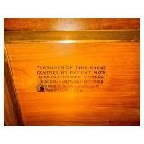Lane Cedar Hope Chest Blanket Trunk Inlaid Wood Vintage Good